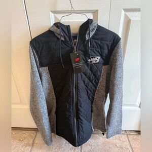New Balance Quilted Black and Gray Jacket